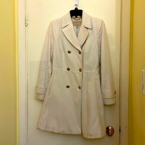 Banana Republic ivory wool coat. Size small.